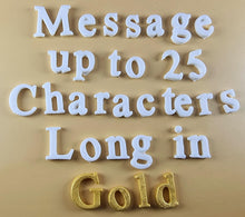 25 x Edible 3D Personalized Times New Roman Font, icing toppers, cake cupcakes decorations T083