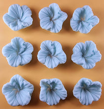 9 x Edible 3D 38mm Hibiscus flower flowers, icing toppers, cake cupcakes decorations T035