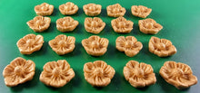 20 x Edible 3D 20mm flower flowers icing toppers, cake cupcakes decorations T032