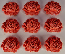 9 x Edible 3D 40mm Large Roses Rose flowers icing toppers, cake cupcakes decorations T005