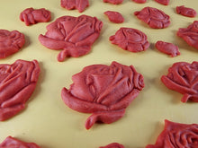 20 x Edible 3D 33mm Mixed Rose Set, icing toppers, cake cupcakes decorations T089