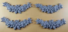 4 x Edible 3D 110mm Garlands, Christmas icing toppers, cake cupcakes decorations T097