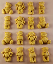 16 x Edible 3D 30mm Teddy Teddybear Set, icing toppers, cake cupcakes decorations T072