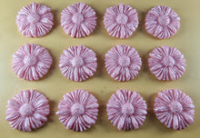 12 x Edible 3D 35mm Daisies, Daisy Flowers, icing toppers, cake cupcakes decorations T081