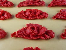 12 x Edible 3D 55mm Rose Bunches, icing toppers, cake cupcakes decorations T080
