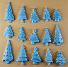 15 x Edible 3D 45mm Christmas Trees, icing toppers, cake cupcakes decorations T088