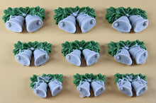 9 x Edible 3D 40mm Jingle Bells icing toppers, cake cupcakes decorations T103