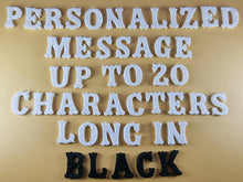 20 x Edible 3D 25mm Personalized Letters, Text, icing toppers, cake cupcakes decorations T084