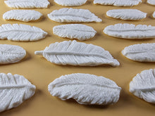 20 x Edible 3D 50mm Feather Set, icing toppers, cake cupcakes decorations T075