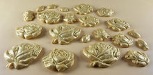 20 x Edible 3D 33mm Mixed Rose Set, icing toppers, cake cupcakes decorations T089