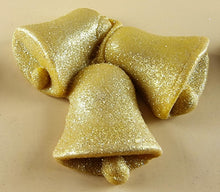 6 x Edible 3D 55mm Jingle Bells, Christmas icing toppers, cake cupcakes decorations T095