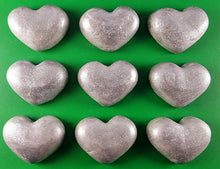 9 x Edible 3D 40mm Hearts icing toppers, cake cupcakes decorations T060