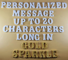 20 x Edible 3D 25mm Personalized Letters, Text, icing toppers, cake cupcakes decorations T084