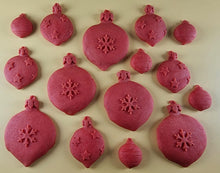 15 x Edible 3D 50mm Christmas Baubles, icing toppers, cake cupcakes decorations T091