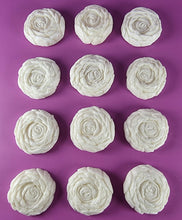 12 x Edible 3D 36mm large roses rose flowers icing toppers, cake cupcakes decorations T013