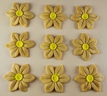 9 x Edible 3D 40mm Wild daffodil Flowers icing toppers, cake cupcakes T121