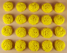 20 x Edible 3D 25mm roses rose flowers icing toppers, cake cupcakes decorations T008