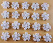 20 x Edible 3D 22mm flower flowers icing toppers, cake cupcakes decorations T031
