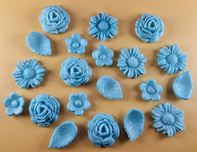 20 Piece Edible 3D Bouquet Flower set, icing toppers, cake cupcakes decorations T070