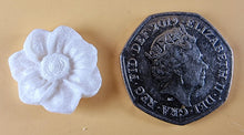 20 x Edible 3D 22mm flower flowers icing toppers, cake cupcakes decorations T025