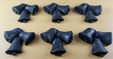 6 x Edible 3D 55mm Jingle Bells, Christmas icing toppers, cake cupcakes decorations T095