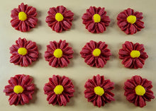 12 x Edible 3D 15mm Daisies Daisy flowers icing toppers, cake cupcakes T114