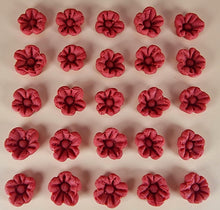 30 x Edible 3D 17mm flower flowers icing toppers, cake cupcakes decorations T006
