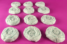 12 x Edible 3D 36mm large roses rose flowers icing toppers, cake cupcakes decorations T013