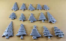 15 x Edible 3D 45mm Christmas Trees, icing toppers, cake cupcakes decorations T088