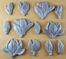 12 x Edible 3D 50mm Tulip Lilly flowers Set, icing toppers, cake cupcakes decorations T076