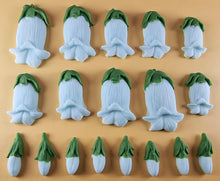18 x Edible 3D 55mm Bluebell flowers icing toppers, cake cupcakes T119