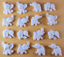 16 x Edible 3D 25mm Elephant Set, icing toppers, cake cupcakes decorations T071