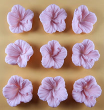 9 x Edible 3D 38mm Hibiscus flower flowers, icing toppers, cake cupcakes decorations T035