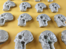 16 x Edible 3D 25mm Skulls, Halloween, icing toppers, cake cupcakes decorations T093