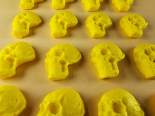 16 x Edible 3D 25mm Skulls, Halloween, icing toppers, cake cupcakes decorations T093
