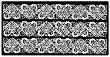 3 x Simply Heaven Edible Pre-Made Ready to Use Edible Cake Lace made from mat 42