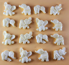 16 x Edible 3D 25mm Elephant Set, icing toppers, cake cupcakes decorations T071