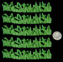 5 x Edible 3D High Detail Green Grass Leaves icing toppers, cake cupcakes decorations