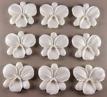 9 x Edible 3D 48mm Orchid, Orchids, flowers, flower, icing toppers, cake cupcakes decorations T038