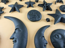 20 x Edible 3D 45mm Moon, Sun and Star Set, icing toppers, cake cupcakes decorations T090