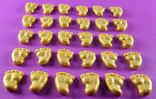 30 x Edible 3D 15mm Baby Feet icing toppers, cake cupcakes decorations T042