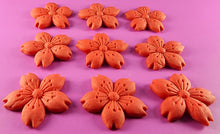 9 x Edible 3D 50mm Cherry Blossoms icing toppers, cake cupcakes decorations T052