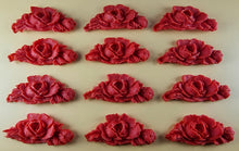 12 x Edible 3D 55mm Rose Bunches, icing toppers, cake cupcakes decorations T080