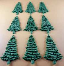 8 x Edible 3D 70mm Large Trees icing toppers, cake cupcakes decorations T047