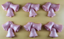 6 x Edible 3D 55mm Jingle Bells, Christmas icing toppers, cake cupcakes decorations T095