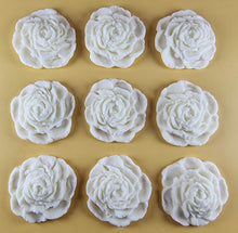 9 x Edible 3D 40mm Rose Flowers icing toppers, cake cupcakes T130
