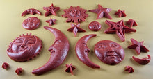 20 x Edible 3D 45mm Moon, Sun and Star Set, icing toppers, cake cupcakes decorations T090