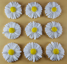 12 x Edible 3D 35mm Daisies Daisy flowers icing toppers, cake cupcakes T118