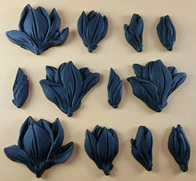 12 x Edible 3D 50mm Tulip Lilly flowers Set, icing toppers, cake cupcakes decorations T076