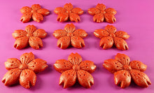 9 x Edible 3D 50mm Cherry Blossoms icing toppers, cake cupcakes decorations T052